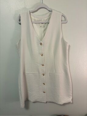 Abercrombie & Fitch Sleeveless Button-Front Dress Size XL